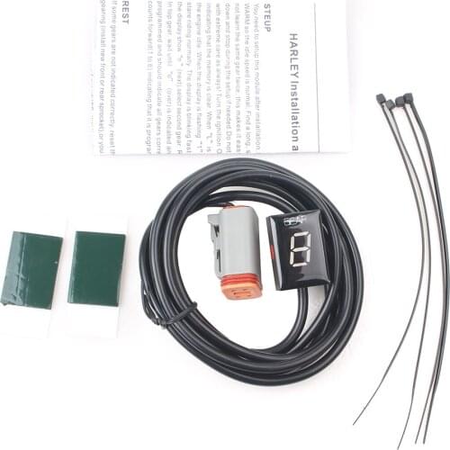 Motorcycle 1-6 Level ECU Plug Speed Gear Indicator Red LED Display For Harley Davidson models 2010 2011 2012 2013 2014 2015 2016