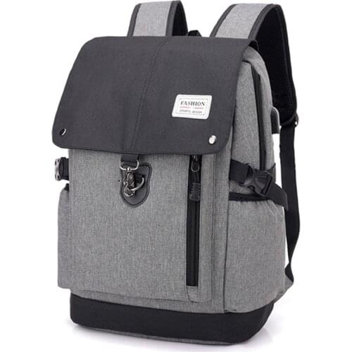 2019 New Fashion Men Backpack Multifunctional House design Waterproof 15.6 inch Laptop Bag Man USB Charging Travel Bag