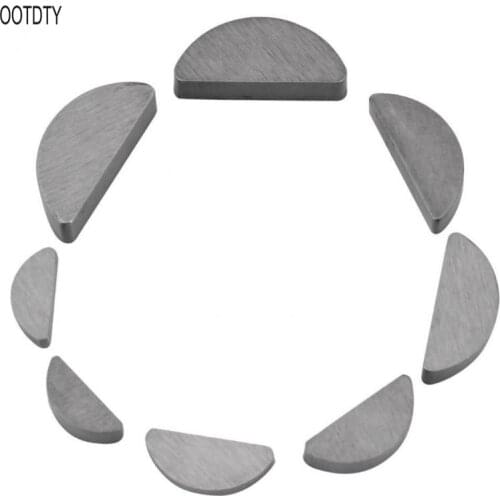 80pcs Stainless Steel Key Assortment Set Metric Half Moon Shaft Drive Fasteners Mechanical Industry Different Sizes