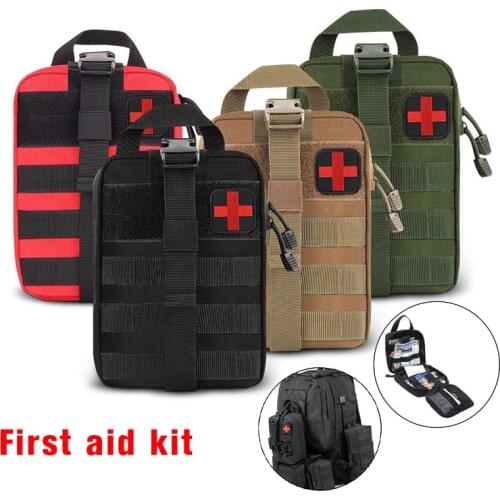 Outdoor Sports Mountaineering Survival First Aid Kit Military Tactical Medical Waist Pack Emergency Kits For Travel Camp Hiking