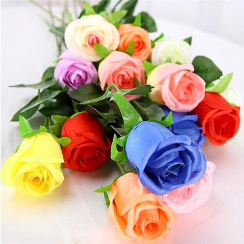New (10pcs/Lot) Fresh Rose Artificial Flowers Real Touch Rose Flowers Home Decoration for Wedding Party or Birthday Decor Flower