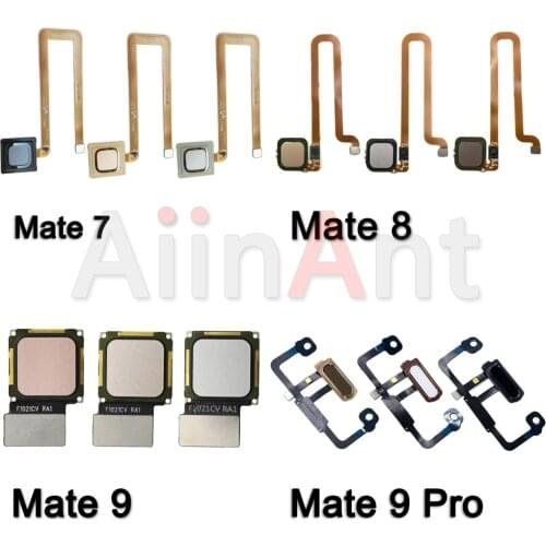 Original Back Home Button Key Touch ID Scanner Fingerprint Sensor Flex Cable Ribbon For Huawei Mate 7 8 9 Pro Phone Parts