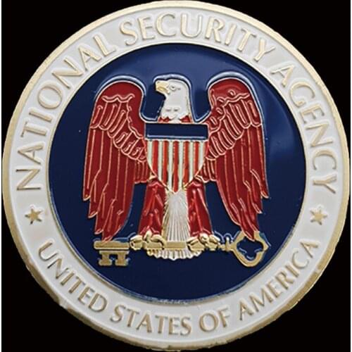 RH Gold Plated United States National Security Agency Commemorative Coins Collectibles For Business Gifts