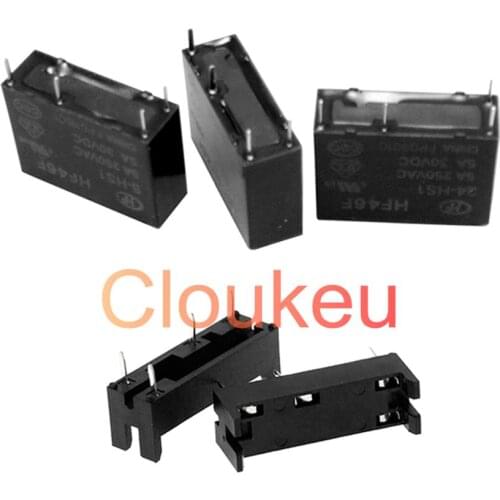 Relay HF46F-G-5 12 24-HS1 HS1T 5V 12V 24V 7A 4pin