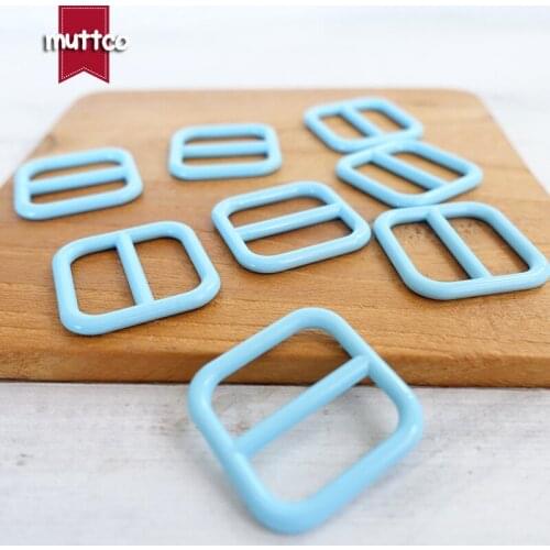 Retailing blue adjustable buckle 20mm webbing sewing zinc alloy metal crafts stoving varnish metal buckle CRZK-20B