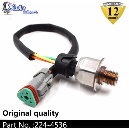 XUAN 224-4536 Heavy Duty Pressure Sensor For Caterpillar CAT C7 3126 C15 MXS BXS NXS MT735 MT745 MT755 MT765 3PP6-1