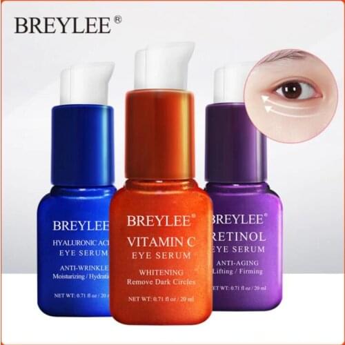 BREYLEE Eye Serum Eye Mask Retinol Hyaluronic Acid Vitamin C Eye Care Cream Skin Care Eye Bags Moisturizing Dark Circles Firming
