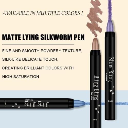Eyeshadow Stick Pearlescent Pen Rotating Eyeshadow Matte Stick Cosmetics Pen Lasting Pen Highlight Long Silkworm Pen Pencil Y8S8