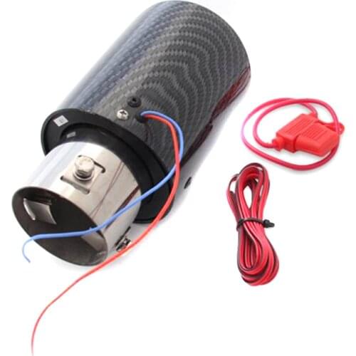 Carbon Fiber LED Exhaust Tip Light-Emitting Car Exhaust Pipe Muffler Tail Pipes With High Temperature Led Light F-Best