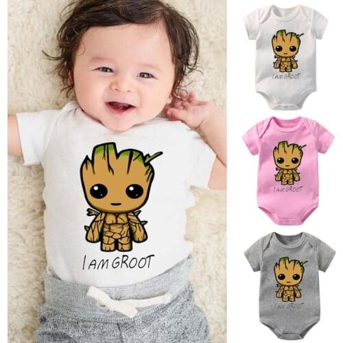 High Quality Baby Boy Girl Toddler Romper Summer Soft Cotton Newborn Baby One-piece Cute Cartoon Printed Bodysuit HY0258