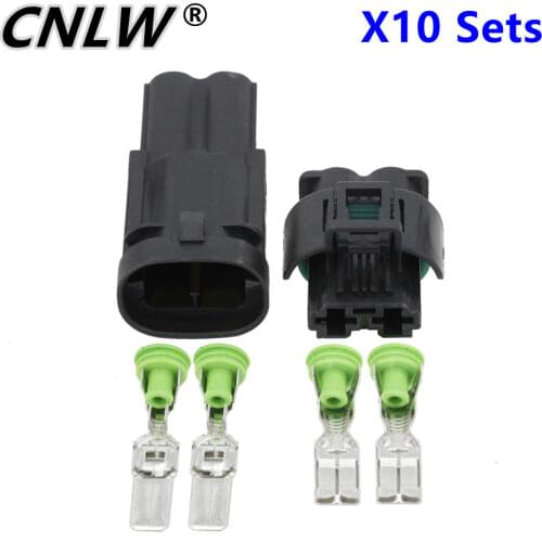 2 Pin jacket car waterproof connector automotive connector with terminal DJ7021Y-8-21 2P