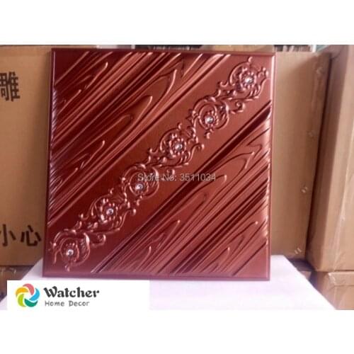 1box 10pcs 40x40cm Interior waterproof background decorative acoustic pvc board pu leather foam luxury 3 d wall panel paper fac