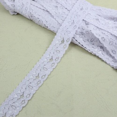 25mm Width Lavender Dawn Elastic Stretch Lace Trim Sewing Garment Elastic Lace