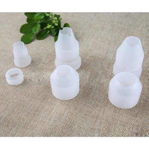 3 Pcs Cake Decorating Tool Thicken Piping Bag Plastic Nozzle Converter Dessert Decorators Baking Tools Adapter Set
