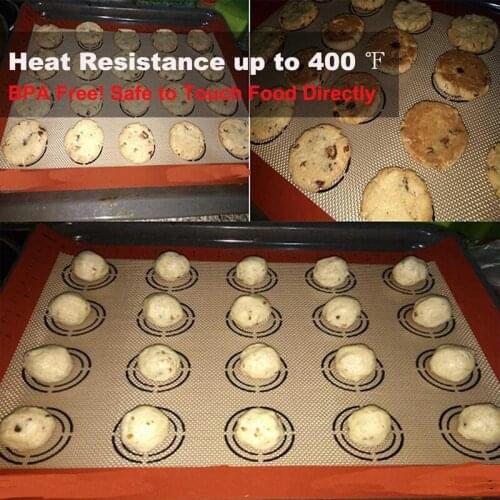 3pcs Silicone Pad Macaron Cookie Baking Mat for Pan Non-stick Cake Sandwich Baking Sheaths Kitchen Supplies JS22