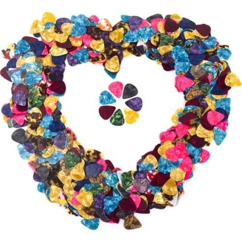 50 Guitar Picks 1 Box Case Acoustic Electric Bass Pic Guitar Accessories