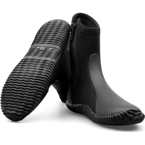 Diving shoes warm and cold outdoor swimming boots motorboat snorkeling beach shoes black floating deep diving shoes