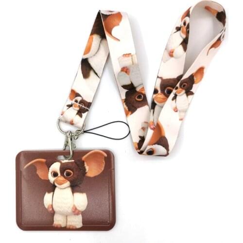 Gremlins Gizmo Movie Key lanyard Car KeyChain ID Card Pass Gym Mobile Phone Badge Kids Key Ring Holder Jewelry Decorations