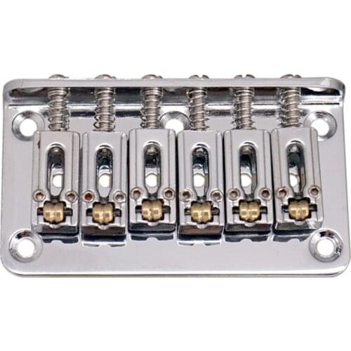 Hardtail Guitar Bridge Body Through for 6 String Electric Parts