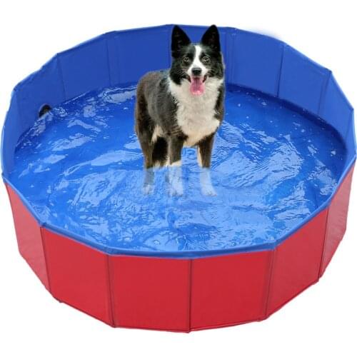 [HHT] Convenient Collapsible Pool Pet Bathtub Dog Swimming Pool Practical Pet Furniture Home Supplies