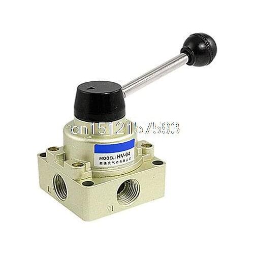 HV-04 Air Flow Control 3 Positions 4 Ways Hand Rotary Lever Valve