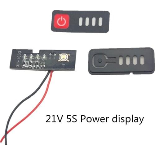 5S 21V 18650 Lithium Battery Capacity Indicator Percent Remaining Power Level Tester Monitor Display for Li-ion
