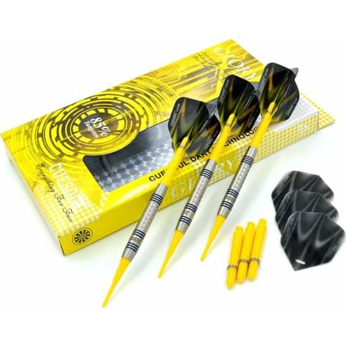 CUESOUL GLORY 85% Tungsten 16g Soft Tip Dart Set With Yellow Soft Dart Tips