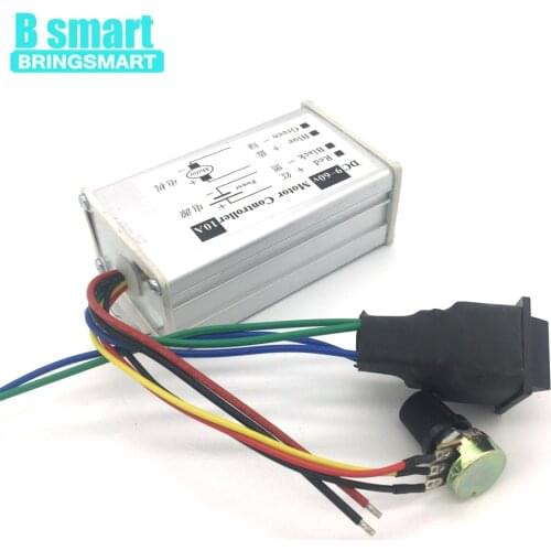 Bringsmart CCM6D DC 9V-60V Motor Controller 10A Stepless Motor Speed Controller PWM Driver Board Support Forward Reverse