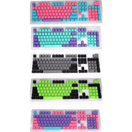Newest 104Pcs Dual Colors Backlight Keycaps Replacement Kit Accessory for Cherry/Kailh/Gateron/Outemu Switch Mechanical Keyboard