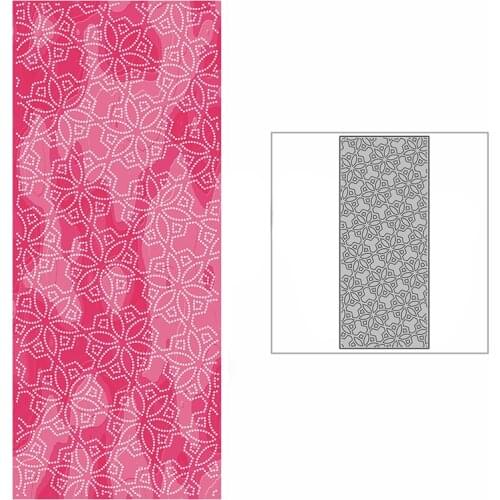 New Best Friend Flower Slim Background Plate Craft Embossing Mold 2021 Metal Cutting Dies for DIY Scrapbooking Album Card Making