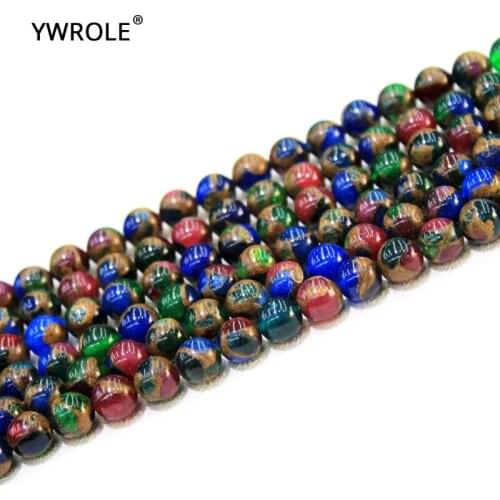 Wholesale Loose Round Mix Color Nepal Stone Beads For Jewelry Making DIY Bracelet Necklace Material 6/8/10/12 mm Strand 15