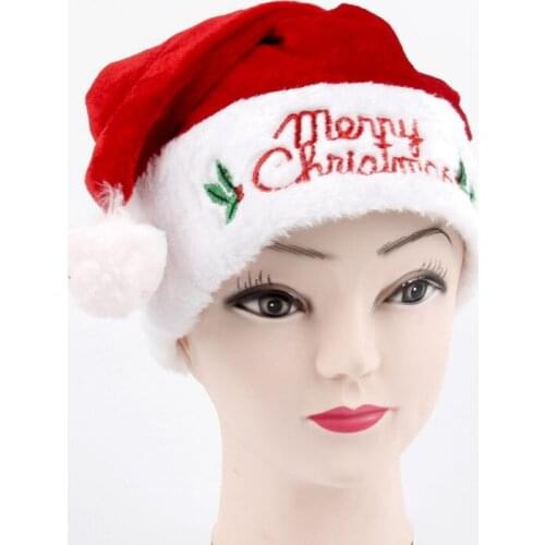 Christmas Hats Christmas Home Ornaments Decoration Santa Hats For Children Adult For New Year Christmas Cap Party Props Gifts