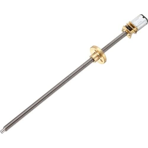 N20 Quality Guide dc gear Motor 3V6V12V Stainless steel Fast thread Flange Shaft T5 DIY Lift platform Conveyor belt 4MM thread