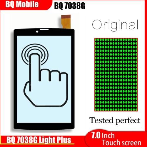 7" New Touch Screen for BQ Mobile BQ-7038G Light Plus BQ 7038G Tablet Touch Panel Digitizer Glass Sensor replacement