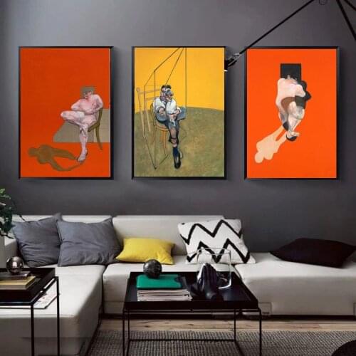 Nordic Abstract Man Body Francis Bacon Canvas Painting Famous Artist Poster and Print Wall Art Pictures for Living Room Decor
