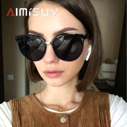 AIMISUV Luxury Brand Sunglasses Women Men Gold Rose Mirror Sun Glasses For Ladies Vintage Oval Eyewear UV400 Oculos De Sol
