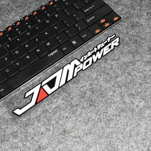 LuLuSticker #034 20x3cm JDM POWER Modified Car Stickers and Decals Drift Racing Japanese Style Side Window Reflective Stickers