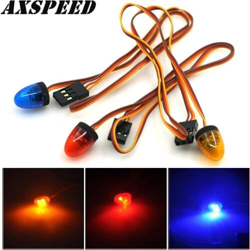 AXSPEED Ultra Bright LED Light Strobing-blasting Flashing Fast-slow Rotating Modes for RC Police Firefighting Ambulance Car