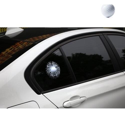 Aliauto Funny 3D Car Sticker And Decal Golf Hit Window For Ford Focus VW Skoda Mercedes BMW Renault Opel Mazda Chevrolet Cruze