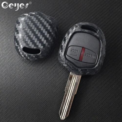 Ceyes Auto Protection Remote Key Covers Shell Case For Mitsubishi Pajero EX Lancer ASX Outlander Galant Car Styling Car Stickers