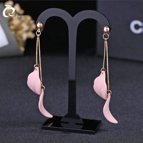 2018 fashion earrings jewelry for woman dangling ear hook gold multi beads colors fashion Earrings party For Women wholesale