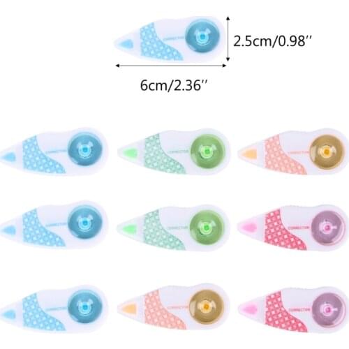 10 Pcs Mini Roller Correction Tape White Sticker Eraser Tools School Office Corrector Stationery Kids Student Gift Supplies