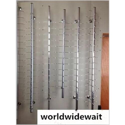 10pcs Wall-Mounted Eyeglass Sun Glasses Display Holder 1.2M No Lock For 14 Frames