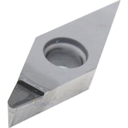 10pcs VCGT160401 Inserts PCD Diamond Insert for Lathe cnc Turning Cutter Aluminum Copper Tool