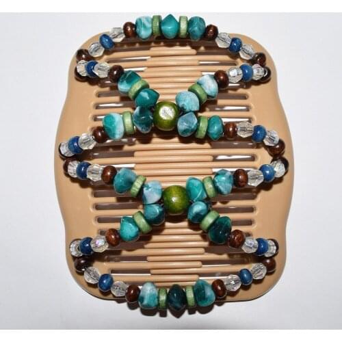 2018 30pcs/lot pattern of stone beads beautiful luxury christmas magic comb