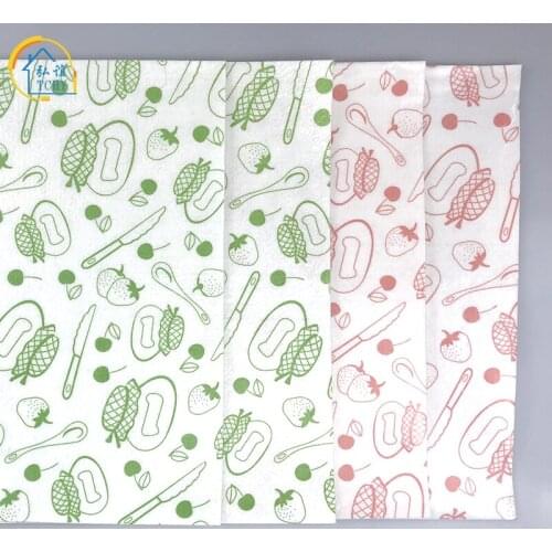 TCHY 4pcs Non-Woven Placemat Refrigerator Pad Kitchen Accessories Fecoration Home for Fridge Mats Waterproof Bowl Holders