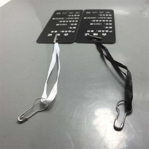 500pcs 10CM Polyester Thread Ribbon Line Loop Lock For Clothing Cotton Tag Label Hanger Metal Pin Buckle Garments Fastener