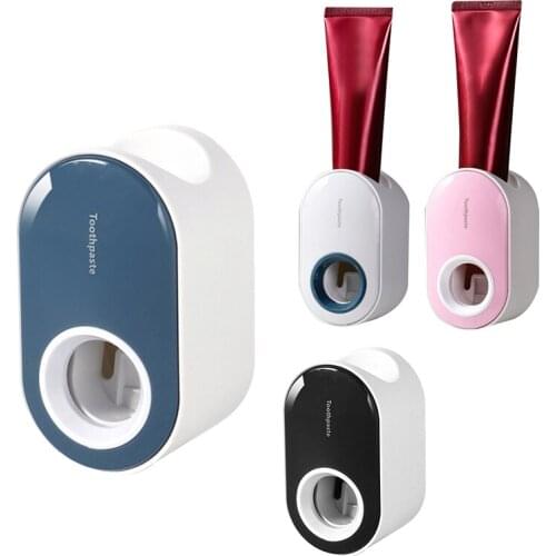 Promotion! Wall Mount Automatic Toothpaste Dispenser Toothpaste Squeezer Dispenser Toothbrush Holder Bathroom Accessories