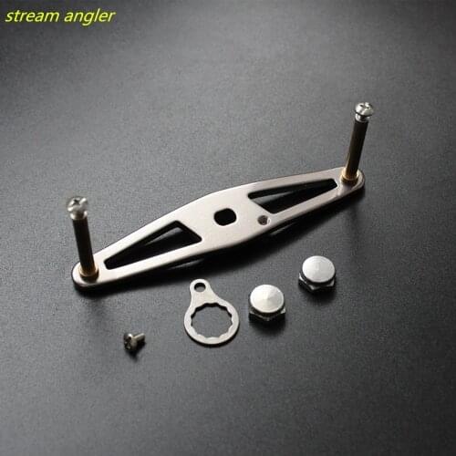 Aluminium alloy refit handle baitcasting reel accessories replace 5mm*6mm of hole thickness is 3mm free shipping
