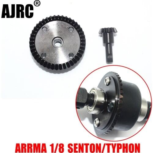 ARRMA 1/8 SENTON/TYPHON 45# Hardened steel front and rear universal drive large and small bevel gear transmission gear